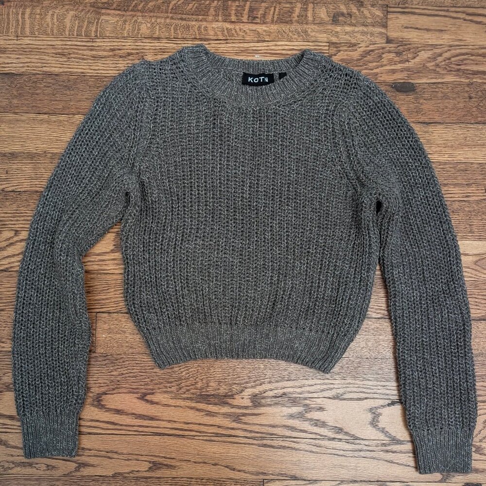SOLD - KOTN knit cotton blend sweater size S fits like XXS-XS